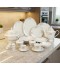 Luxury decorative porcelain dinnerware set, 60 pieces - for 6 people