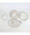 Luxury 70-Piece Porcelain Dinner Set - Classically Elegant Pattern, Serves 12