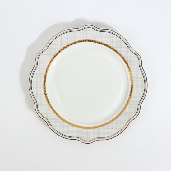 Luxury 70-Piece Porcelain Dinner Set - Classically Elegant Pattern, Serves 12
