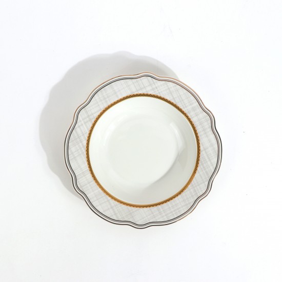 Luxury 70-Piece Porcelain Dinner Set - Classically Elegant Pattern, Serves 12