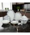 Luxury 70-Piece Porcelain Dinner Set - Classically Elegant Pattern, Serves 12 Luxury 70-Piece Porcelain Dinner Set - Classically Elegant Pattern, Serves 12