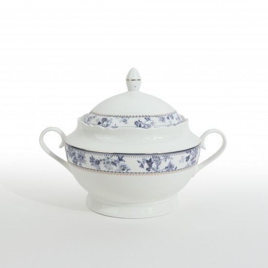 Luxury 70-Piece Porcelain Dinner Set - Classically Elegant Pattern, Serves 12 Luxury 70-Piece Porcelain Dinner Set - Classically Elegant Pattern, Serves 12