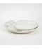 Luxury 105-piece dinnerware set – white design with an elegant gold frame Luxury 105-piece dinnerware set – white design with an elegant gold frame