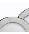 Luxury 105-piece dinnerware set – white design with an elegant gold frame
