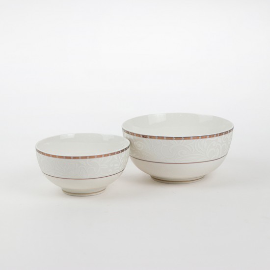 Luxury 105-piece dinnerware set – white design with an elegant gold frame