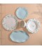 Luxury porcelain dinnerware set with a floral pattern – 26 pieces