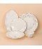 Luxury porcelain dinnerware set with a floral pattern – 26 pieces