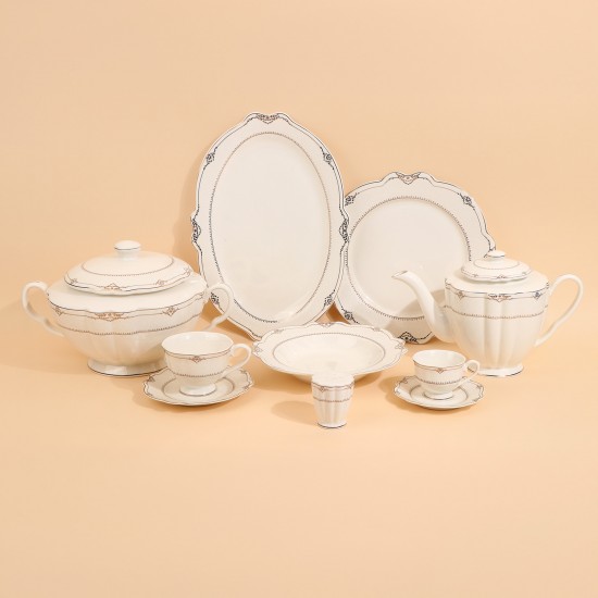 Classic Luxury Dinnerware Set - 6 Persons - 72 Pieces - 2S1MM100271