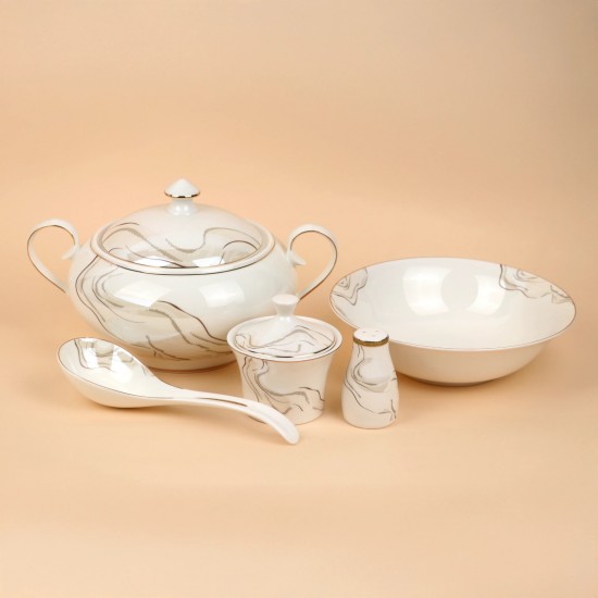 طقم سفرة فاخر 45 قطعة - 2S1MM100280