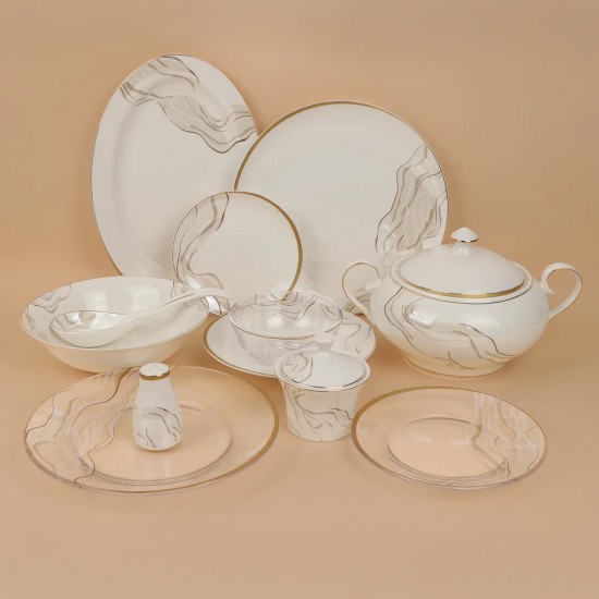 طقم سفرة فاخر 45 قطعة - 2S1MM100280