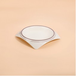 صحن ميلامين بتصميم عصري - 20×20 سم - 2M1M300613