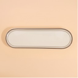 صحن ميلامين بتصميم عصري - 12×35 سم - 2M1M300637