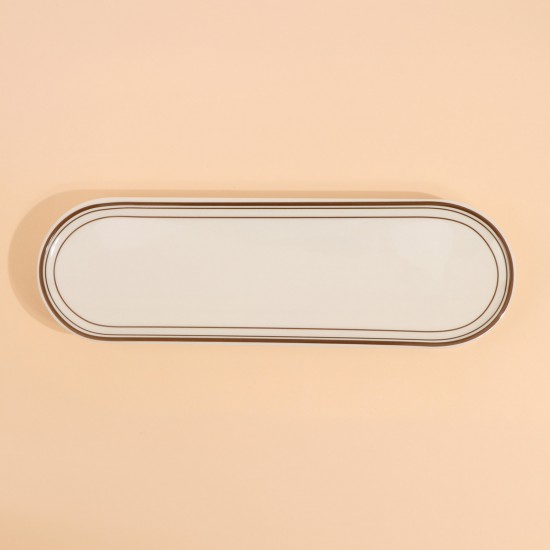 Modern melamine plate - 12 x 35 cm - 2M1M300637