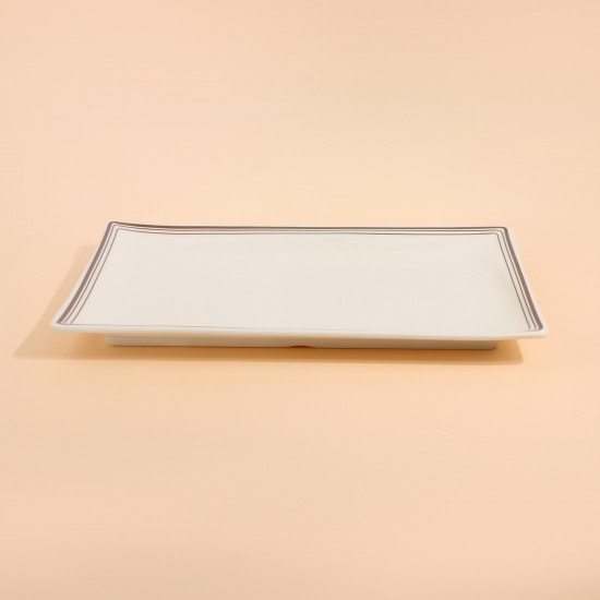 صحن ميلامين بتصميم عصري - 22×35 سم - 2M1M300642