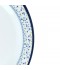 Luxury melamine serving plate with blue decoration - 23 cm