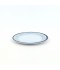Luxury melamine serving plate with blue decoration - 23 cm