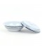 Luxury melamine serving plate with a blue decorative lid - 25*7.5 cm