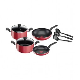 Tefal 9-piece cookware set with lid - B243S985