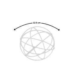 Artwork - Spherical Shape, White, 12 cm - 2UU9-060