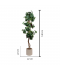 Artificial grape tree for decoration, white plastic container, 140 cm Artificial grape tree for decoration, white plastic container, 140 cm