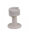 Beige ceramic rope candlestick, 12 cm Beige ceramic rope candlestick, 12 cm
