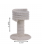 Beige ceramic rope candlestick, 12 cm Beige ceramic rope candlestick, 12 cm
