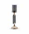 Black and gold acrylic candlestick, 37.5 cm Black and gold acrylic candlestick, 37.5 cm