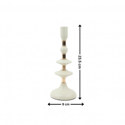 Modern Beige and Gold Candle Holder - 2MM10-29