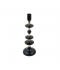 Modern Black and Gold Candle Holder - 2MM10-32 Modern Black and Gold Candle Holder - 2MM10-32