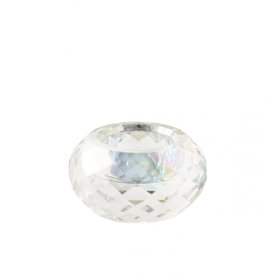 Clear crystal candlestick 4.5 cm Clear crystal candlestick 4.5 cm