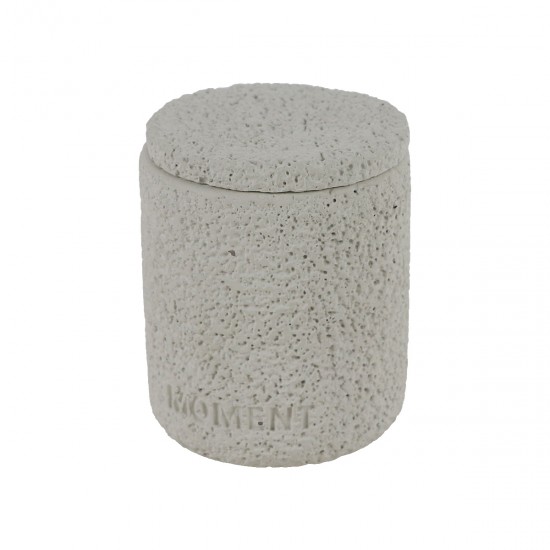 Scented candle, 1 piece, with a ceramic base, in several colors, 11 cm