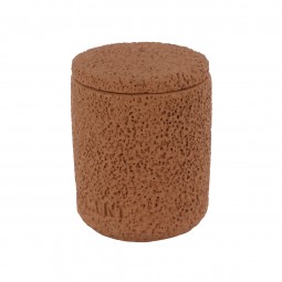 Scented candle, 1 piece, with a ceramic base, in several colors, 11 cm
