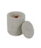 Scented candle, 1 piece, with a ceramic base, in several colors, 11 cm