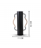 Metal vase set, 2 pieces, black, 2AA11-2881 Metal vase set, 2 pieces, black, 2AA11-2881