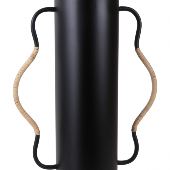 Metal vase set, 2 pieces, black, 2AA11-2881 Metal vase set, 2 pieces, black, 2AA11-2881