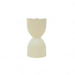Beige Glass Incense Burner - 2MM6-03