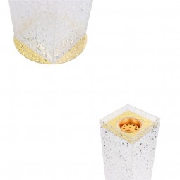 Snow and gold acrylic floor incense burner