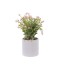Artificial flower vase with marble base - in several colors - 20 cm Artificial flower vase with marble base - in several colors - 20 cm