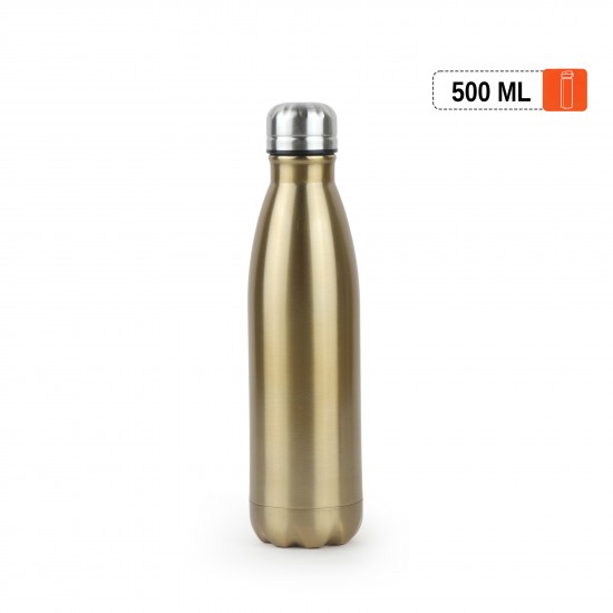 Stainless steel water bottle with a distinctive and elegant design, 500 ml capacity - 2AA45-1034