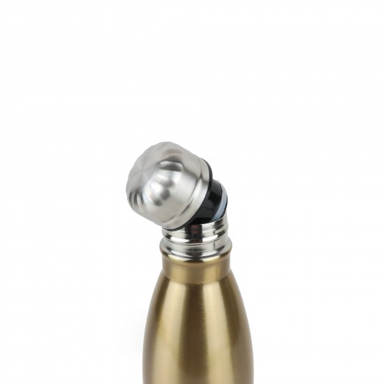 Stainless steel water bottle with a distinctive and elegant design, 500 ml capacity - 2AA45-1034