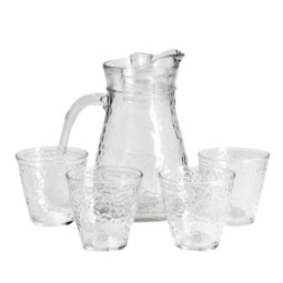 Jack's glass set with cups, 5 pieces, 1300 ml.