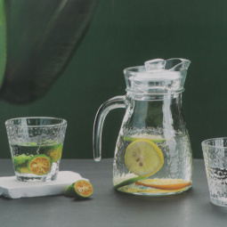 Jack's glass set with cups, 5 pieces, 1300 ml.
