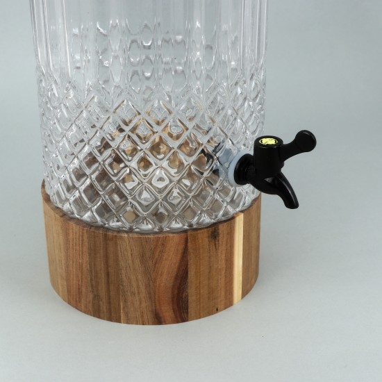 Jack juice container with a unique design and wooden base, 6.6 liters - 2M1R100035