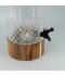 Jack juice container with a unique design and wooden base, 6.6 liters - 2M1R100035