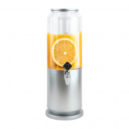Juice Jack with Silver Base - Transparent Silver - 3.0L