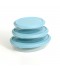 Oval Glass Tray Set with Plastic Lids - 3 Pieces - 2M1GG900065