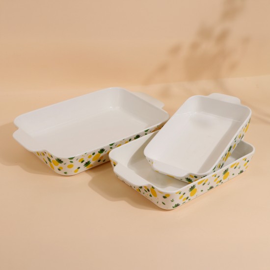 3-piece ceramic tray set - 2S1MM100553 3-piece ceramic tray set - 2S1MM100553
