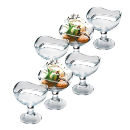 glass dessert cups set 6 pieces 2ss02-1080