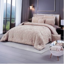 طقم لحاف بتصميم فاخر -8قطع -2G4A100163