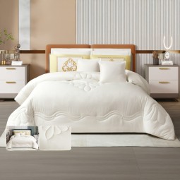 Embroidered duvet cover set, royal design, single size 230 x 170 cm - 2GG4-A05-113 Embroidered duvet cover set, royal design, single size 230 x 170 cm - 2GG4-A05-113